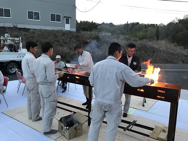 お手製のBBQ！